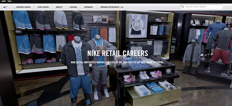 nike careers part time